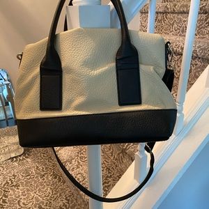 Kate Spade Leather Black and Cream Handbag